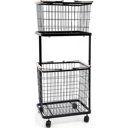 Nordic dirty clothes basket creative bathroom large storage rack clothes storage rack household removable layered laundr