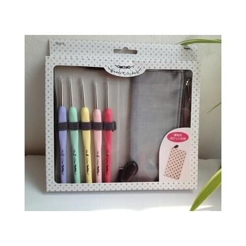 Original Japanese Hiroshima Knitting Tools Tulip TB13-S Candy Lace Crochet hook 5pcs