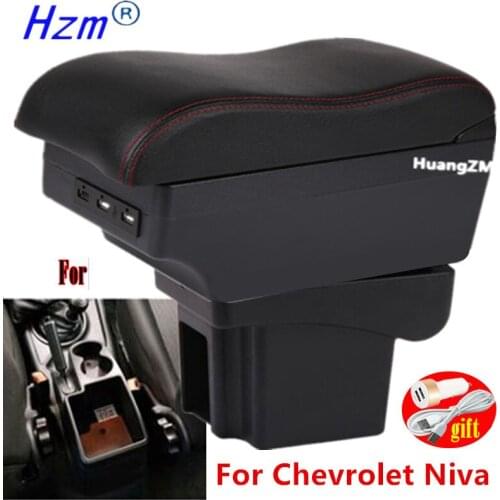 For Chevrolet NIVA Armrest For Chevrolet Niva 1 Car Armrest box Storage box car Interior accessories Charging with USB