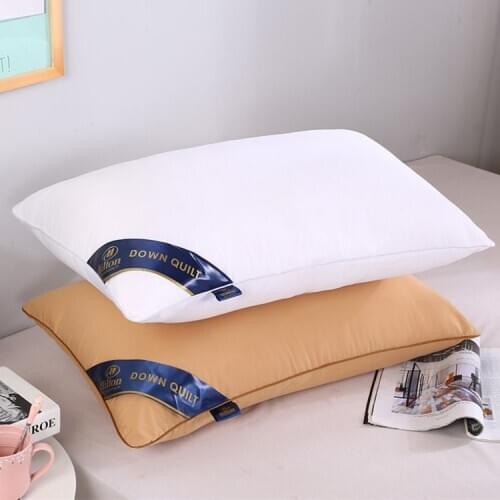 Hilton solid color simple style pillow adult gift pillow core of Hilton pilot Hotel