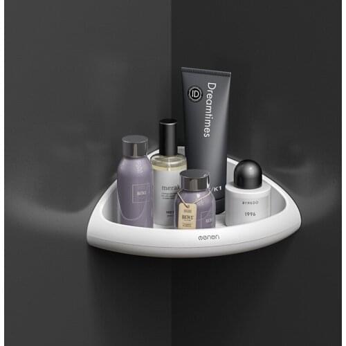 Bathroom Shelves Bathing Triangle Towel Storage Rack Wall-mounted Perforation-Free Toilet Shelves Storage Bathroom Accessories