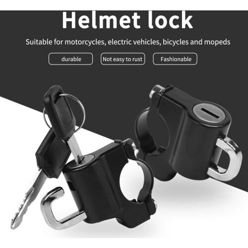 Anti-theft Helmet Lock Security 7/8'' 22mm Handlebar For Honda Yamaha Kawasaki Suzuki Victory Motorcycle dIrt bike