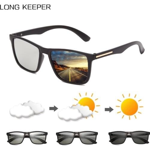 Photochromic Polarized Sunglasses Men Driving Chameleon Glasses Male Color Changing Sun Glasses Driver Safty Goggles UV400
