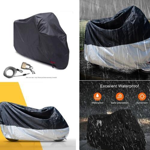 Universal Motorcycle Cover Oxford Cloth Waterproof Bike Cover 245x105x125cm