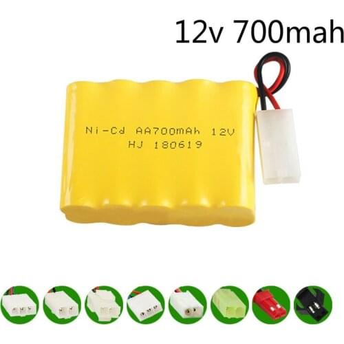 X model) 12v 700mah NICD Battery 12v Ni-CD battery pack for RC toy Car Boat GUN TANK Trucks Trains RC toy model AA Battery 1pcs
