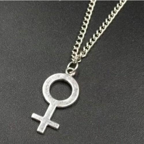 Female Symbol Feminist Charms Alloy Pendants Necklaces Vintage Jewelry Gift New 10 PCS Fast shipping