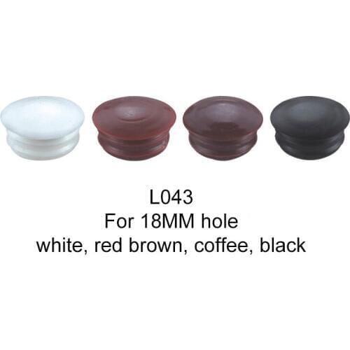 16 18 20 mm hole cap furniture drilling hole plug cover decoration plastic plug white black red brown coffee coffee beige color