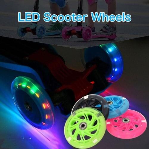 2020 Hot 80Mm Led Flash Wheel Mini Or Maxi Micro Scooter Flashing Lights Back Rear Abec-7 New Dropshipping