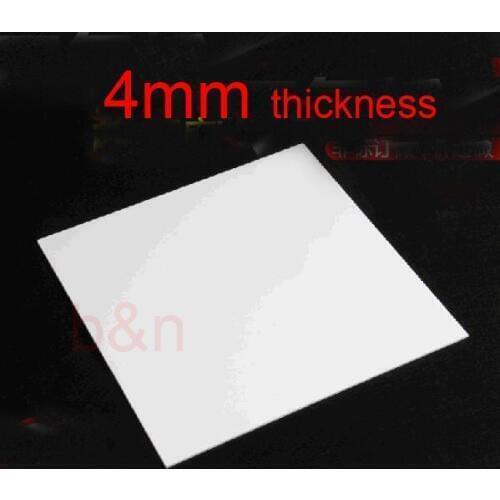 4mm thickness PTFE PTEE sheet polytef board Block polytef polytetrafluoroethylene F4 plate anti-corrosion high temperature
