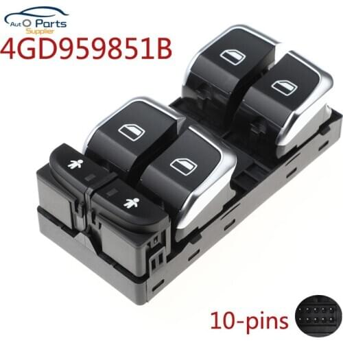 4GD959851B 4GD959851 Front Left Driver Side Window Lift Master Switch Door Glass Control Button For A6 Quattro A7 Q3 RS6 RSQ3