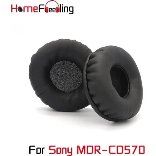 Homefeeling Ear Pads for Sony MDR CD570 Headphones PU Thicken Velour Ear Cushions Sheepskin Leather Earpads Replacement