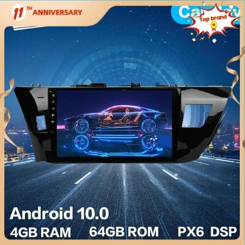 Android 10.0 4GB+64GB Car Radio Player GPS Navigation Car Stereo HD Multimedia DVD Unit DSP Carplay For TOYOTA COROLLA 2014-2016