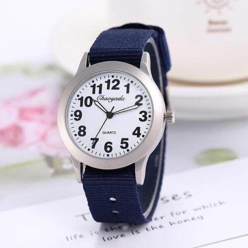 New famous brand men children boys girls fashion cool quartz watches students canvas electronic Wrist watch