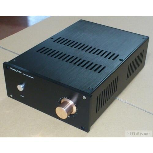 Black JC229 Full aluminum Power amplifier chassis/Enclosure with heatsink panels