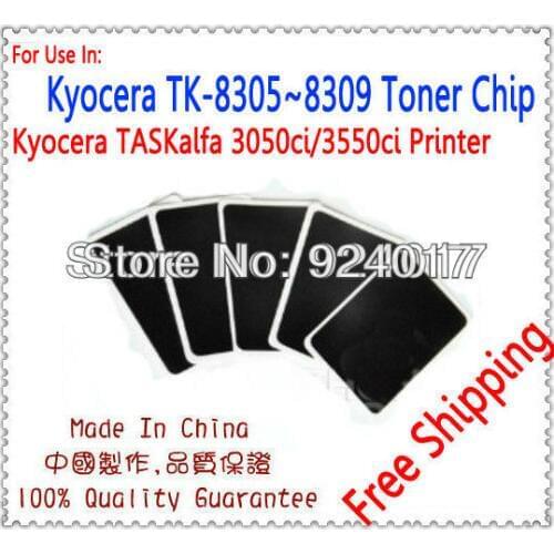 For Kyocera TASKalfa 3050ci 3051ci 3050 3051 3550 3551 ci Toner Chip,For Kyocera TK 8305 8306 8307 8308 8309 Toner Chip,5Sets