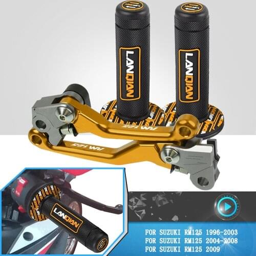 For Suzuki RM125 RM 125 1996 1997 1998 1999 2000 2001 2002 2003-2009 Dirt Bike Motocross Handlebar Grips & Brake Clutch Levers