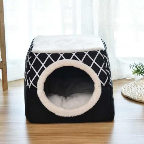 Pet Cat Sleeping House Nest Small Dogs Puppy Mattress Bed All Season