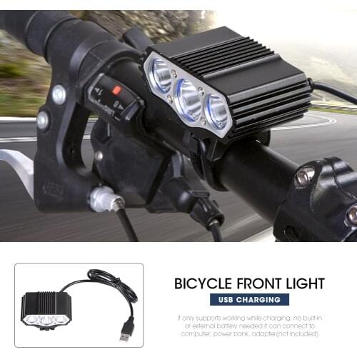 Bike Bicycle Light 3600LM USB LED Rechargeable Set Mountain Road Front Headlight Lamp Flashlight for Outdoor Night Cycling