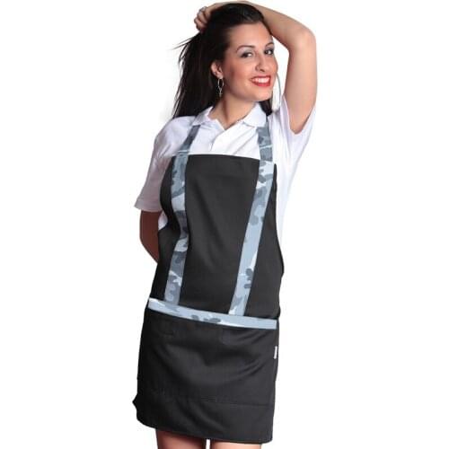 Apron paragilet women pizzeria work bar pub military camouflage maid