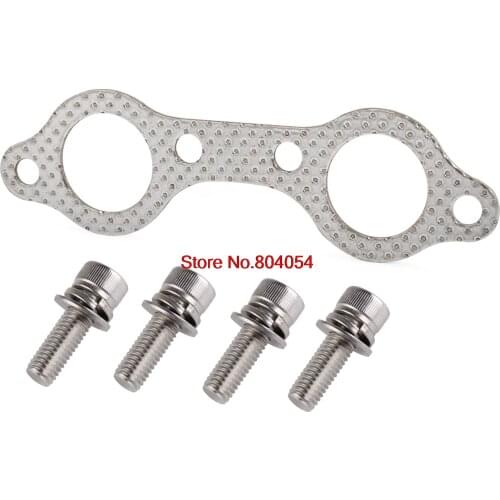 NICECNC Motorcycle Exhaust Manifold Gasket Bolt Kit For Polaris Sportsman 600 700 800 RZR RZR-S RZR-4 ATV