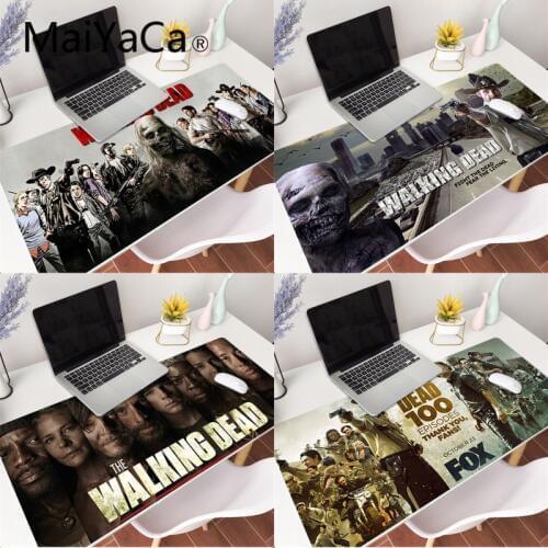 MaiYaCa The Walking Dead mouse pad gamer play mats Anti-slip Rubber Gaming Mouse Mat xl xxl 800x300mm for Lol world of warcraft