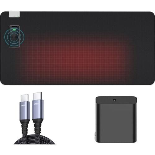 Wireless Charging Mouse Pad 15W Gaming Mouse Mat for iPhone 12 Plus Max Galaxy S10 Plus S10E 900X420mm US Plug