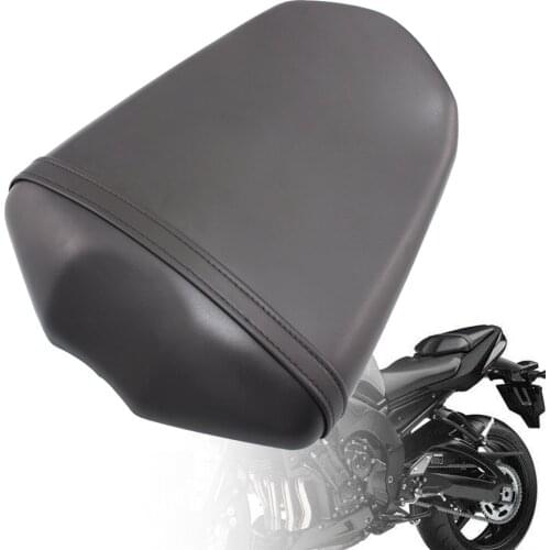 Motorcycle Black Rear Passenger Seat leather Rear Seat Cover For Yamaha FZ1 2006-2016