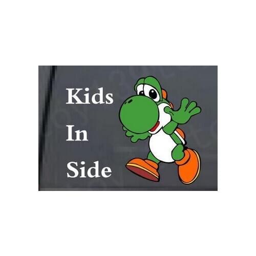 L26--- FUNNY Super Mario BABY kidsON BOARD sticker for Apple Macbook Pro Air Retina Vinyl Notebook reflective car decal sticker