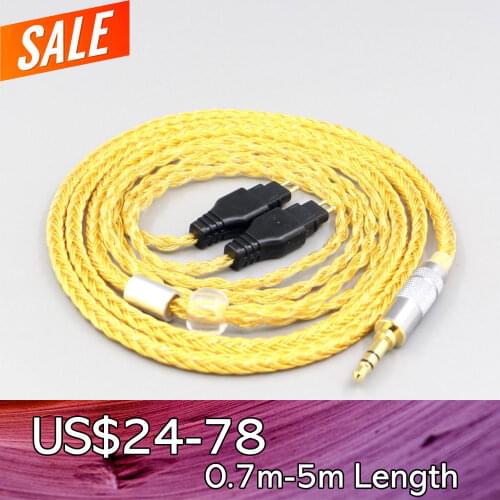 LN007349 16 Core OCC Gold Plated Earphone Cable For Sennheiser HD580 HD600 HD650 HDxxx HD660S HD58x HD6xx Headphone