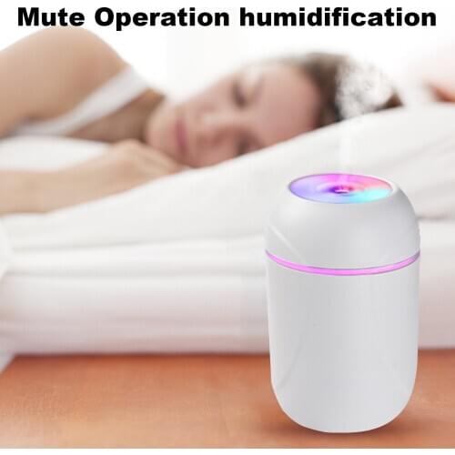 Mini Air Humidifier Colorful Night Light Desktop Portable Aroma Essential Oil Diffuser Mist Maker for Car Home Office Bedroom