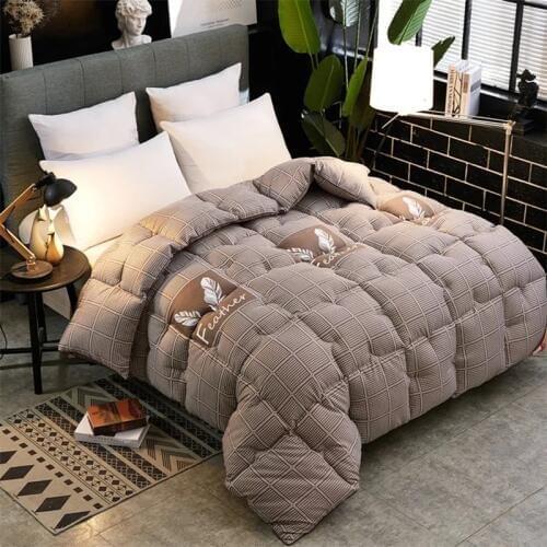 Fashion luxury cotton velvet four seasons quilt thicken stitching comforter/duvet/blanket bedding print solid color cotton quilt