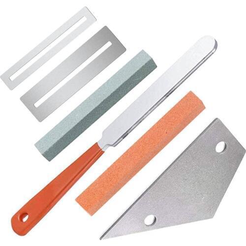 Guitar Luthier Tool Kit Included 1 Pcs Guitar Fret Crowning Luthier File,1 Pcs Stainless Steel Fret Rocker,2 Pcs Fingerboard Gua