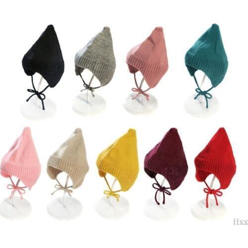 New Baby Toddler Hat Winter Warm Cap Cotton Knitted Newborn Hats Infant Girls Bonnet