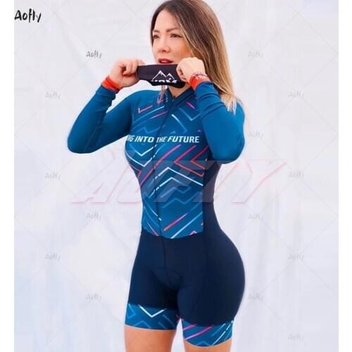 New Kafitt Female Monkey Cycling Suit Womens Cycling Jumpsuit Cycling Clothing Long Sleeve Jersey With Free Shipping Undefined