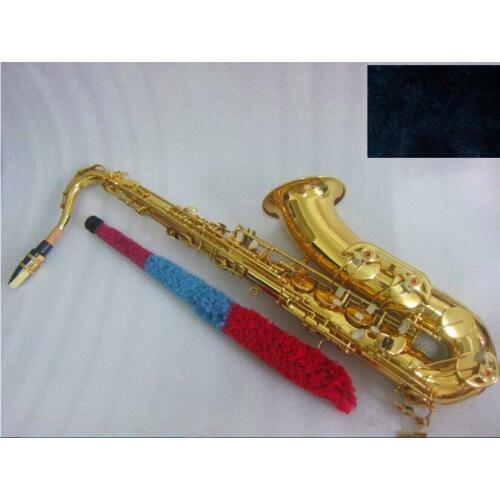 New high quality Tenor Saxophone B flat Lacquered gold musical instrument Tenor saxophone professional With case