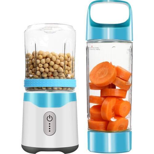 Personal Portable Blender Usb Juicer Rechargeable Travel Juice 350ML 500ML 6 Blades Baby Food Mixer Ice Smoothie Drop Shipping
