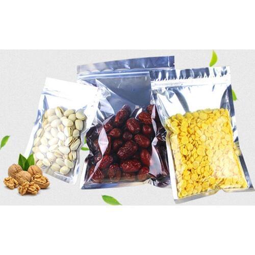 300pcs 20x30cm Foil Flat Ziplock Bags Clear Plastic Bags Pe Zip Lock Bag For Cloth/food/gifts/Jewelry Packaging Display Bag