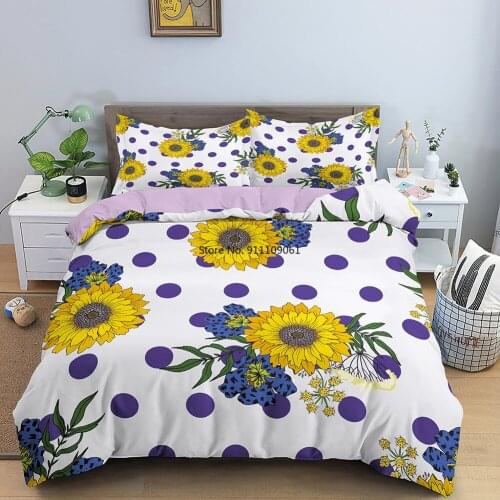 Fashion Flower Duvet Cover Bohemia Euro Full King Queen Size 2/3pcs Bedclothes Quilt Comforter Covers for Girl Room Decoration
