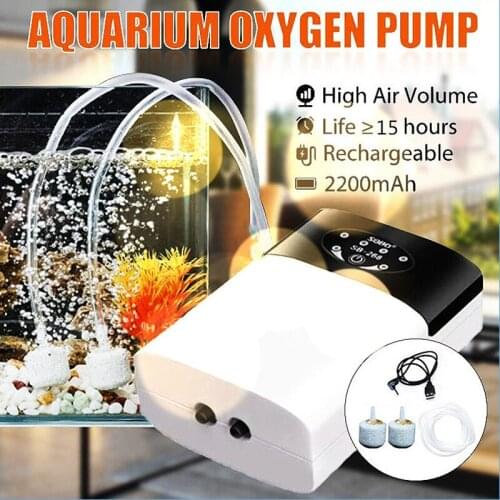 Portable USB Charging Aquarium Oxygen Pump Outdoor Fishing Fish Tank Air Compressor Oxygen Increasing Pump