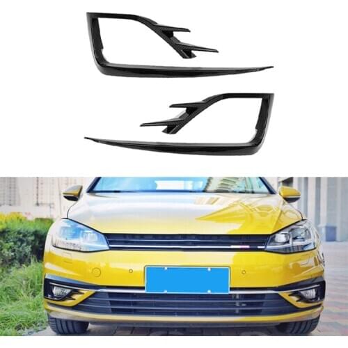 For ABS car front fog lamp eyebrows wind knife golf mk7.5 -2020 fog eyebrows clear eyelids