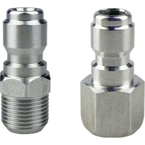 High Pressure 1/4" Inch Quick Connector Plug Nozzle With G1/4 Or M14 Thread Male & Female For Car Washer