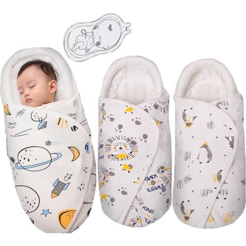 0-24M Baby Sleeping Bag Stroller 100%Cotton Thick Sleep sacks For Infant wheelchair envelopes newborns Cocoon For Newborns