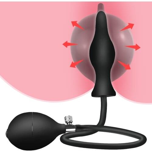 Super Large Inflatable Big Butt Plug Pump Anal Dilator Massager Expandable No Vibrator Anal Balls Sex Toys for Women Man Gay