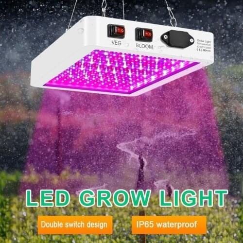 LED Plant Lamp Waterproof Full Spectrum Greenhouse Seedling Plant Growth Lights Quantum Plate Plant Lamp