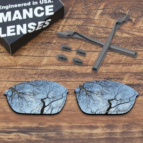 ToughAsNails Resist Seawater Corrosion Polarized Replacement Lenses and Rubber Kit for Oakley Half Jacket 2.0 Sunglasses
