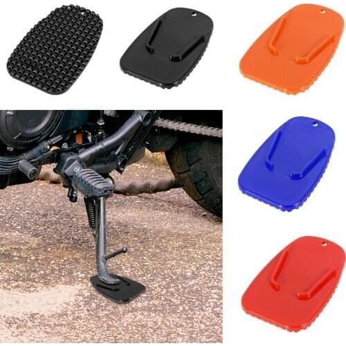 X Autohaux Universal Motorcycle Plastic Kickstand Pad Support Plate Stand Side Stand Extension Pad Kickstand Side Kick Stand Pad
