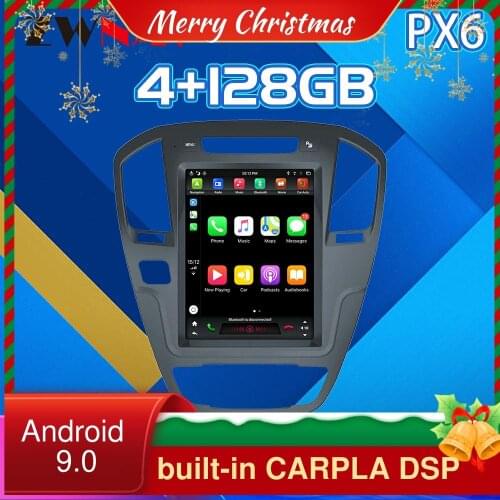 128G Tesla Android 9 Verticl Screen For Buick Regal multimedia Player GPS Audio Radio Stereo Head Unit 2008-2013