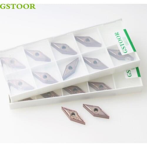 10PCS VNMG160404 VNMG160408 HS MS GM9130 CNC Lathe Cutter Cutting External Turning Tools Carbide Inserts For Stainless Steel