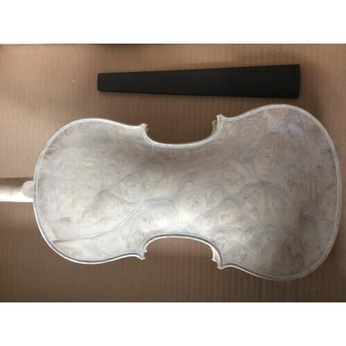 Top grade unvarnished white bird eye wood violin 4/4 ,birds' eye wood violin