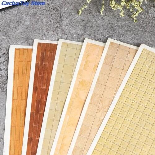 1:12 Dollhouse Mini Home Wall Paper Wall Stickers Murals Floor Stickers Decor